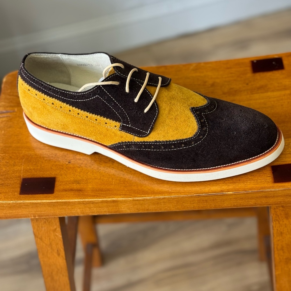 NWOT Stylish Angelino Two-Tone Men's Oxford Shoes